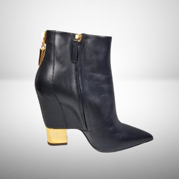 Giuseppe Zanotti Black Leather Shark Tooth Pointed Toe - Size: 38 - Picture 7 of 14